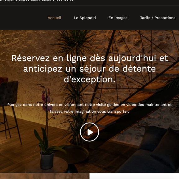 Création site internet de réservation avec Wordpress : Présentation de l'appartement en vidéo - G&D Le Splendid