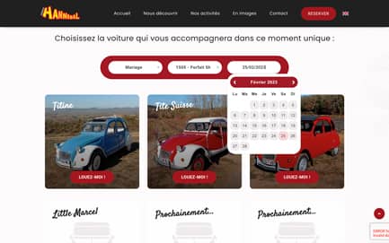 Développement Web sur Mesure - Système de Réservations (Front) - Espace Hannibal