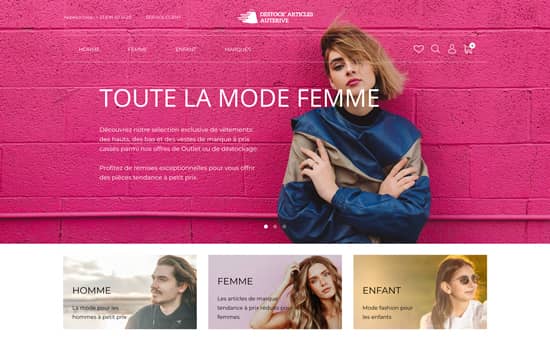 Création de boutique en ligne Destock Articles Auterive France