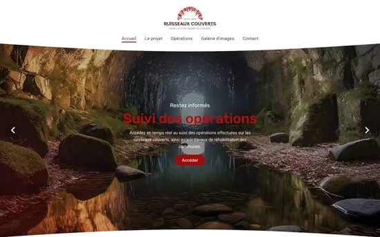 Création de site internet sur mesure pour le SIVU des Ruisseaux Couverts - Saint Ambroix