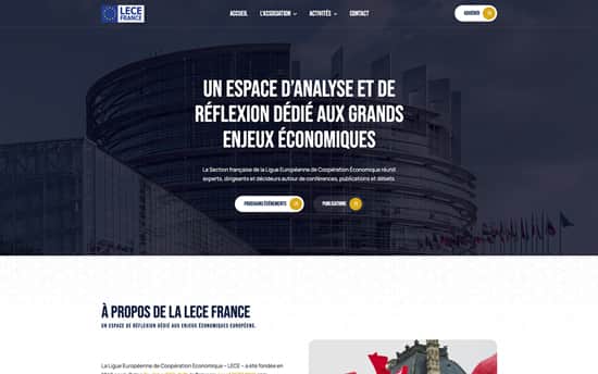 Refonte site internet vitrine LECE France sur base Assoconnect