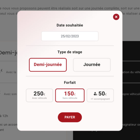 Développement web sur mesure : Système de réservation pour location de véhicules et activités en plein air - Espace Hannibal Verfeuil