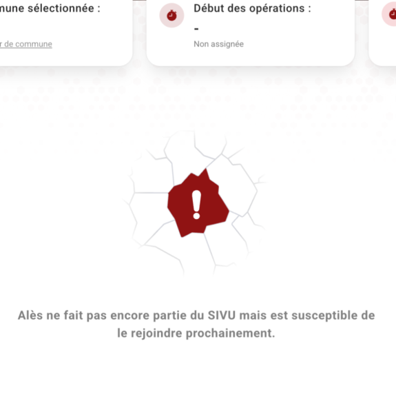 Visuel indiquant qu'une commune ne fait pas parti du SIVU