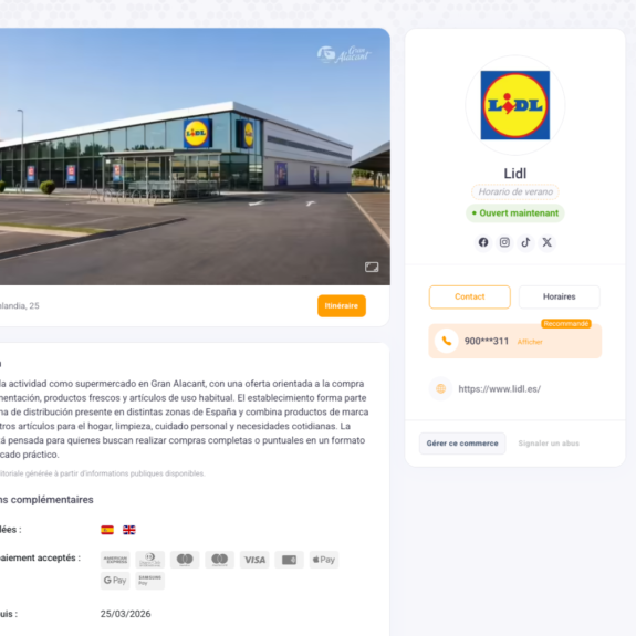 Annuaire entreprises - Fiche d'entreprise