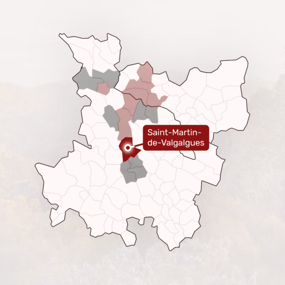 Carte intéractive des communes pour le site du SIVU des Ruisseaux Couverts