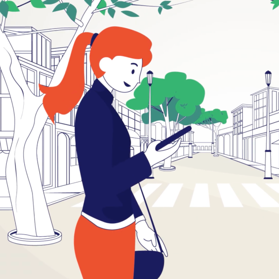 Explication de fonctionnement App en motion design